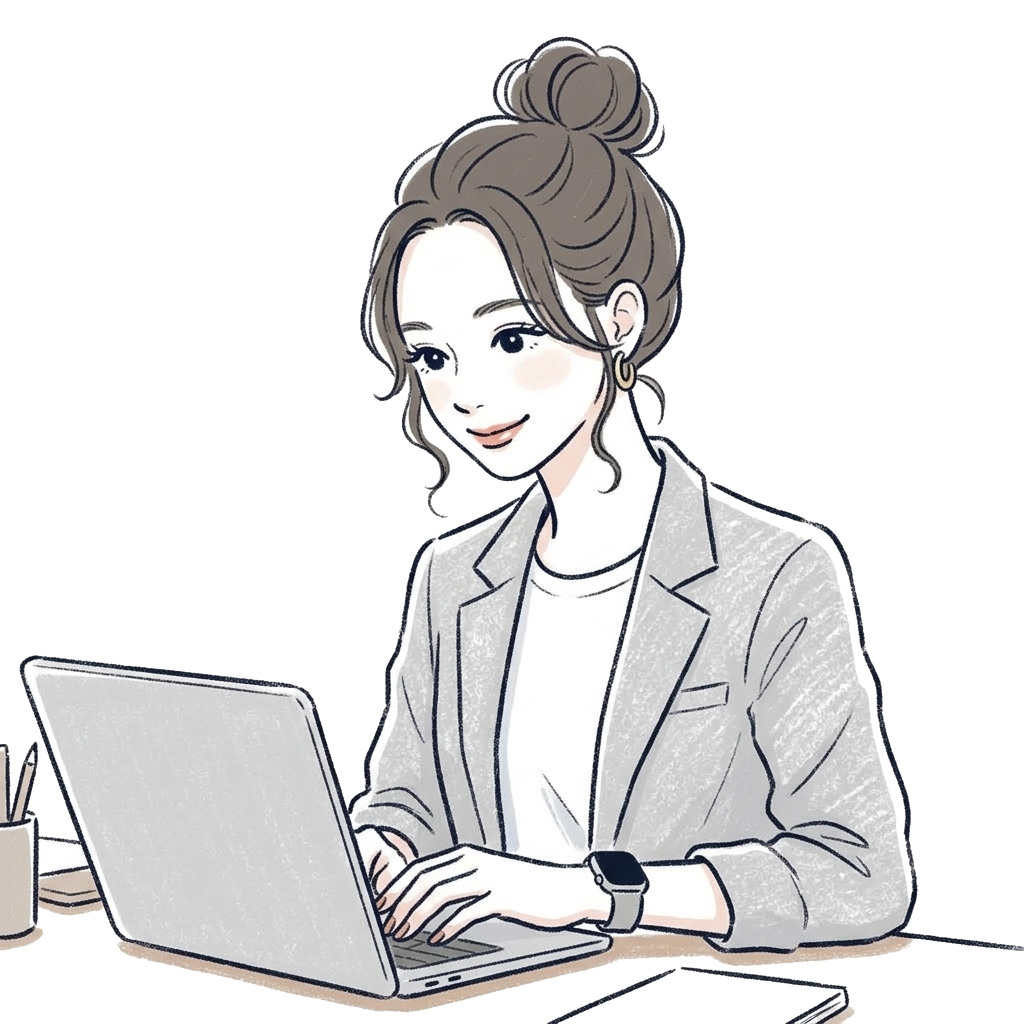 サイト制作を担当する女性の案内役