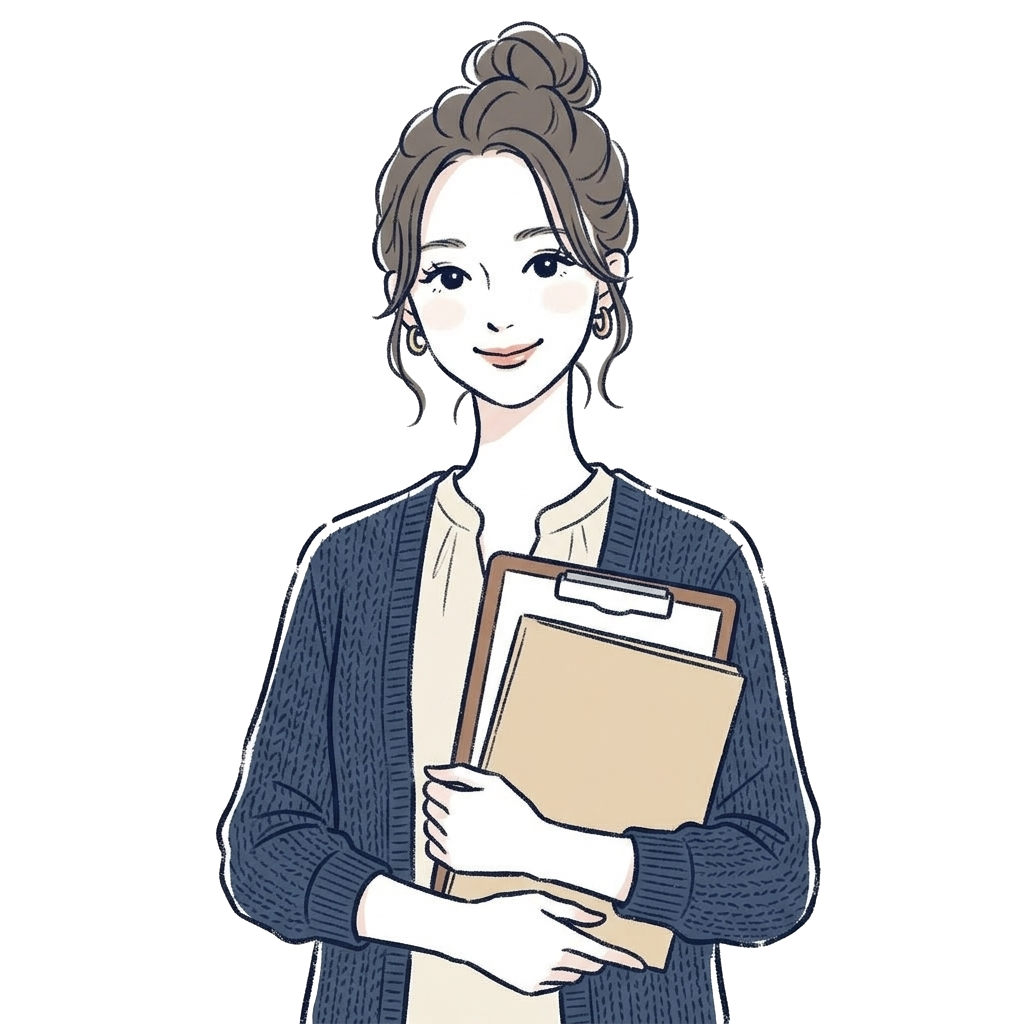 サイトの構成を確認する女性の案内役