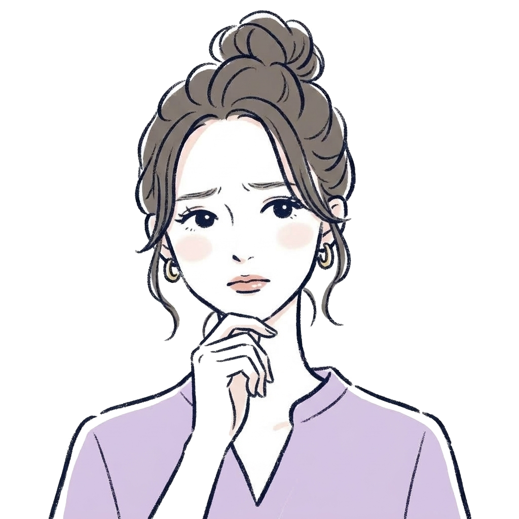 LINE運用の負担に悩む女性のイラスト